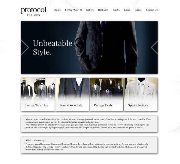 Website for Protocol for Men