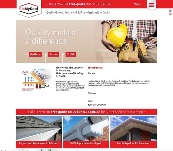 Website for FixMyRoof