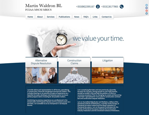 Website for Waldron - Dispute Resolution