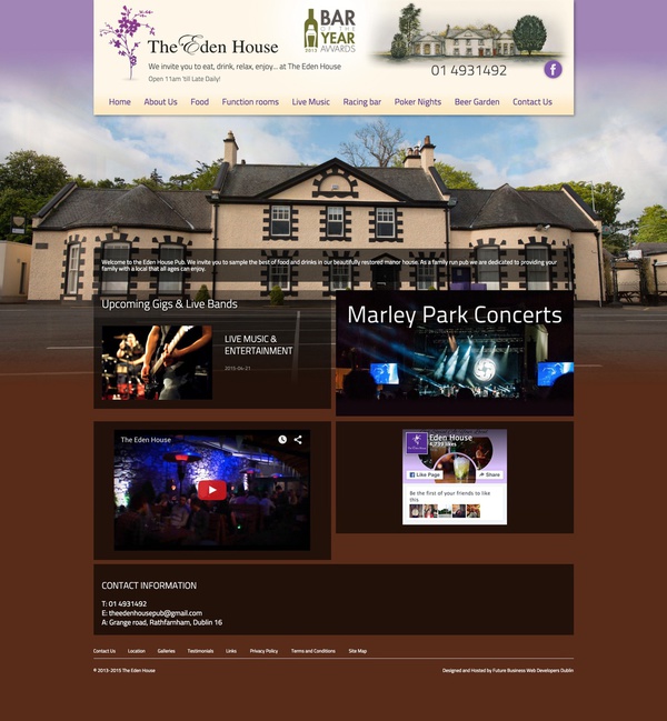 Website for The Eden House