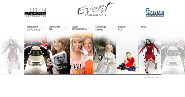 Website for Event Photographer