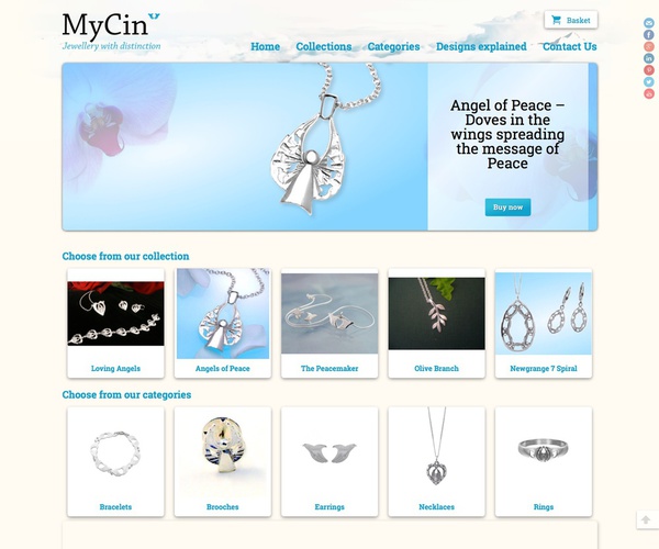 Website for Mycin Jewellery
