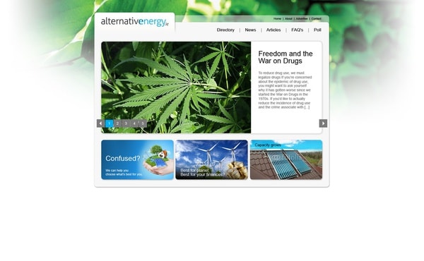Website for Alternative Energy