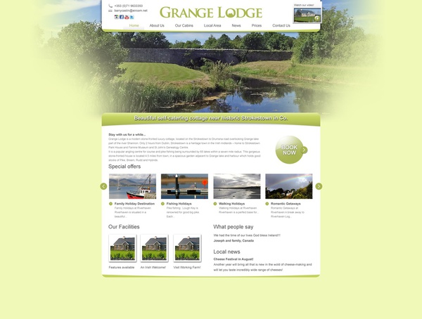 Website for Grange Lodge