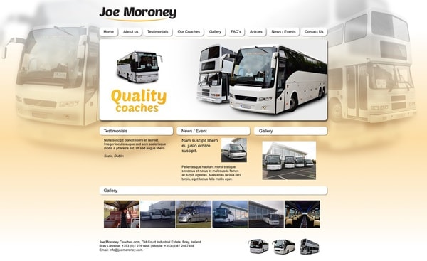 Website for Joe Moroney COACHES