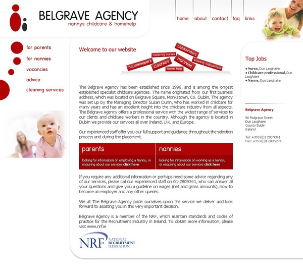 Website for Belgrave Agency