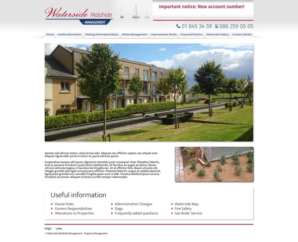 Website for Waterside Malahide